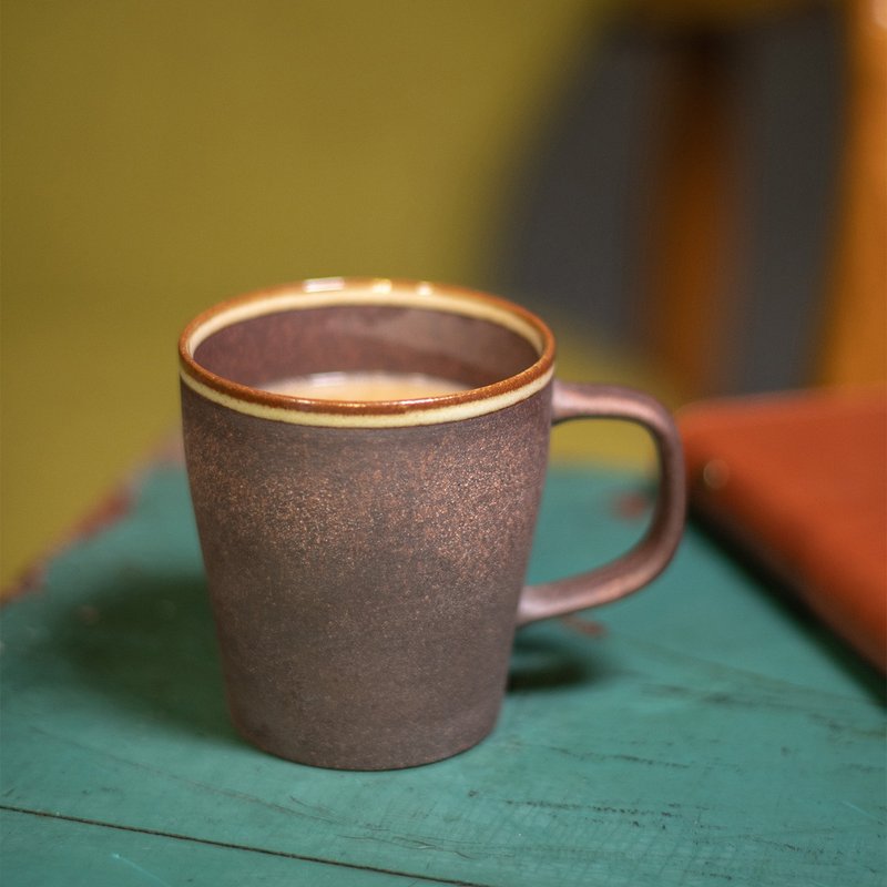 Aurli│Old Rock Clay All-you-can-drink Cup 1 Burning 10oz - Mugs - Other Materials Brown