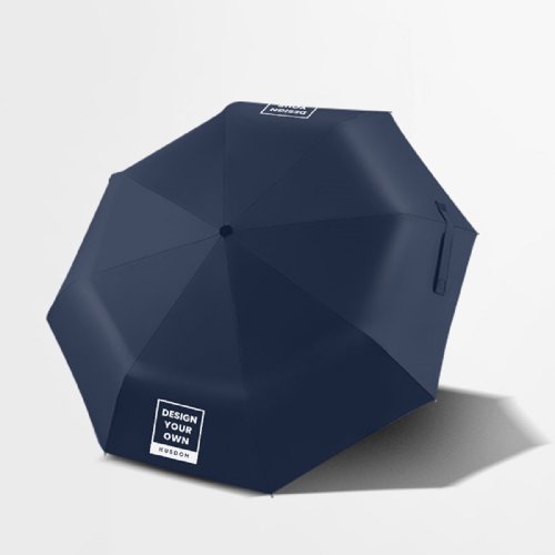 KUSDOM 輕鬆客製 生活百貨 黑膠摺疊廣告傘/30把丨定製logo丨雨傘太陽傘