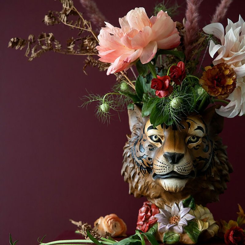 老虎花瓶 - 花瓶/花器 - 樹脂 