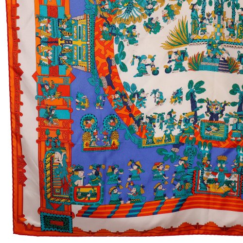 美品 エルメス カレ90 ASTRES et SOLEILS 天体と太陽 シルク HERMES エルメス カレ90 天体と太陽 ASTRES et SOLEILS スカーフ