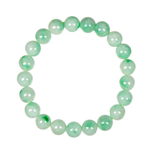 正佳珠寶 Gemsrich Jewelry 【正佳珠寶】翡翠 滿綠中飄陽綠 8.4-8.6mm 天然A貨翡翠手珠