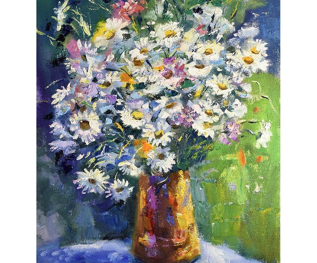 一点物 真作 ファット・ヤヌク 油絵 作品 花 絵画 キャンパス