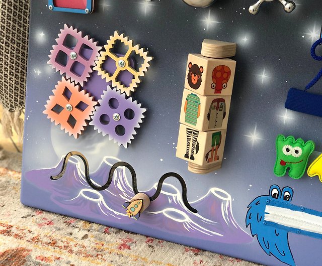 Space themed Activity wall board