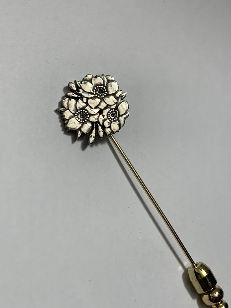日本100円櫻花胸針 - 胸針 - 銅/黃銅 