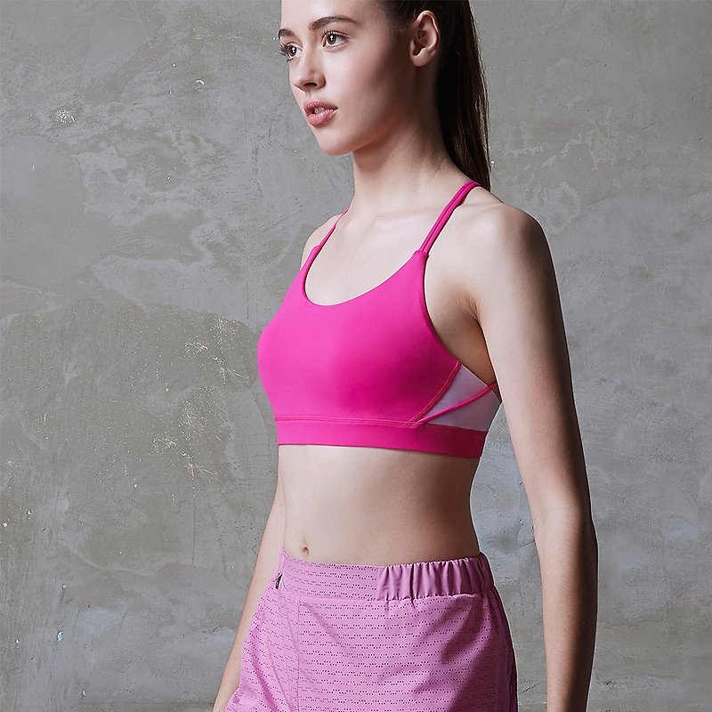 [MACACA] Starry Night Moon Sports Underwear - AQA0632 Pink - ชุดชั้นในกีฬาผู้หญิง - ไนลอน สึชมพู