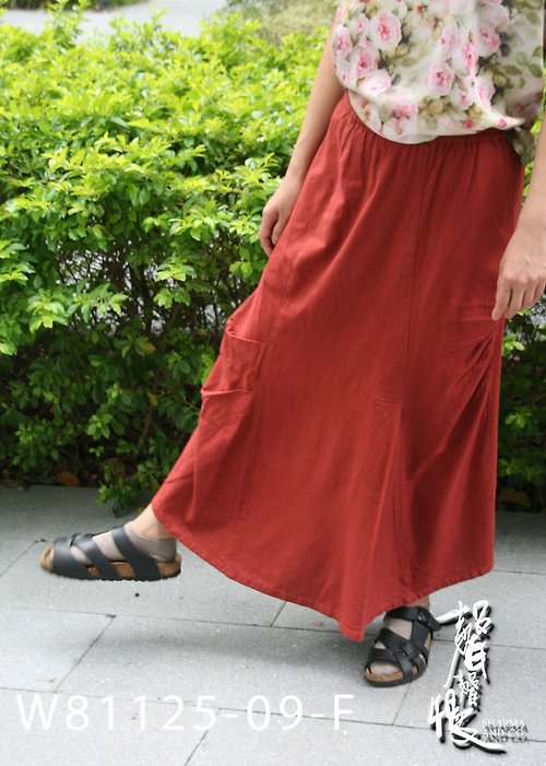 聲聲慢手染服飾 【聲聲慢】設計款氣泡裙 淑女穿搭 手工染布 中國風 棉麻
