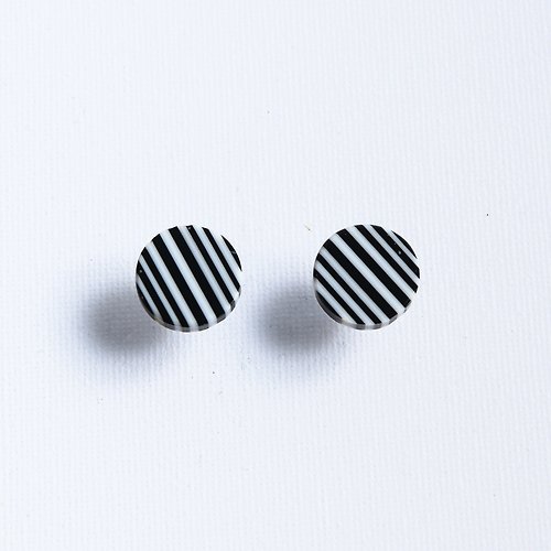 SNOWPRINTING｜雪花印 大藝術家-壓克力圓型耳環(規律)