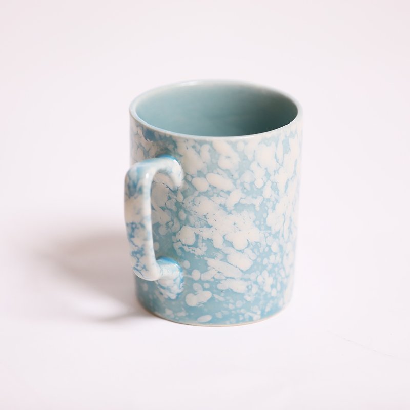 Waves Wave Marble Cup _ Fair Trade - Mugs - Pottery Blue