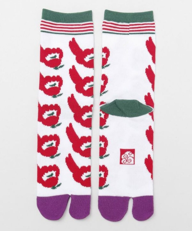 【熱門預購】傳統kokeshi和風兩趾襪(23-25cm)(2色)7JKP4203-04 - 襪子 - 其他材質 