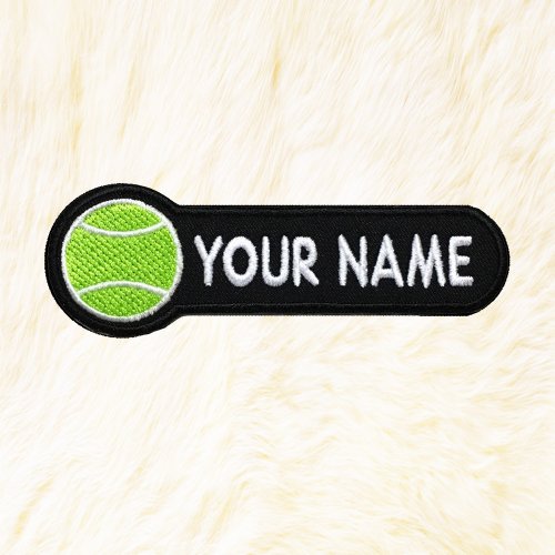 24PlanetsStudio Tennis ball Personalized Iron on Patch Your Name Your Text Buy 3 Get 1 Free