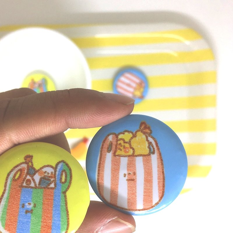 Dog clip star/original badge pin/a bag of food - Badges & Pins - Plastic 