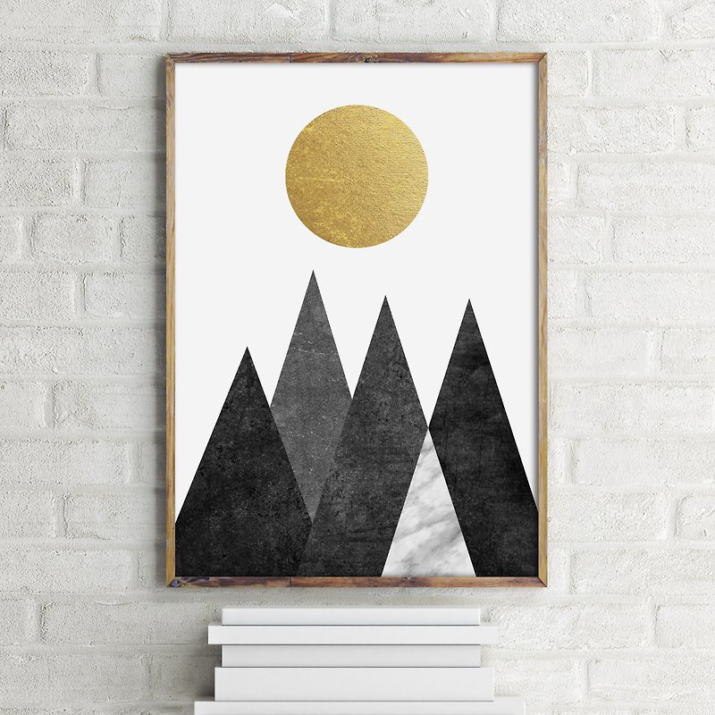 Black Mountains customizable posters - Wall Décor - Paper 