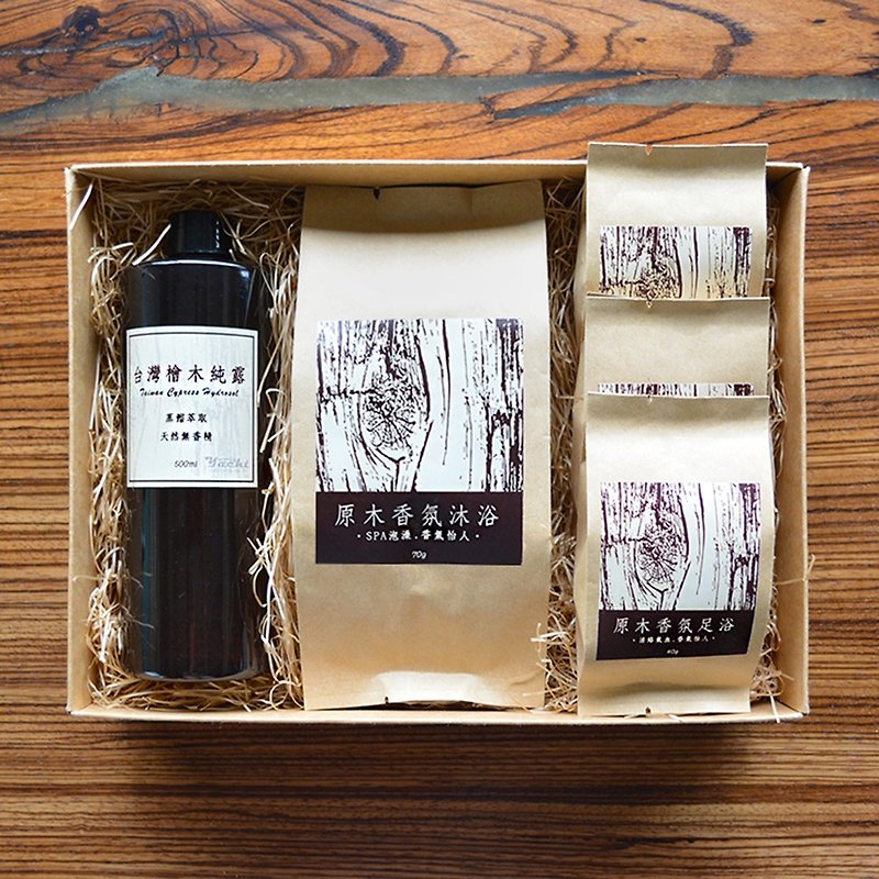 Hinoki hydrosol+ wood shavings gift box-summer moisturizing water (limited to the gift box, you will get a portable moisturizing spray) - Insect Repellent - Wood Green