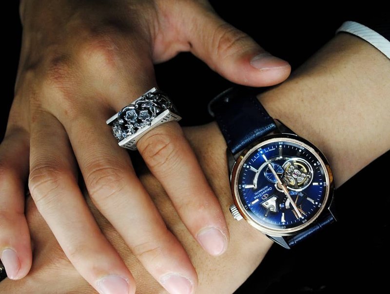 水墨。四君子戒 / 冬梅 - 戒指 - 銀 