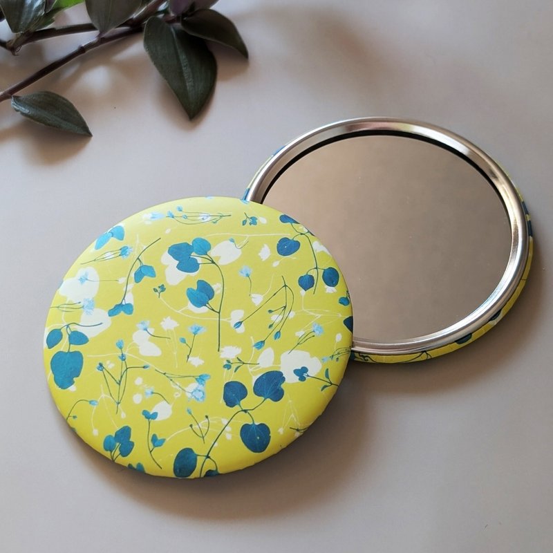 [Perfectly round hand mirror] Angelica damascena (yellow) - อื่นๆ - แก้ว สีเหลือง