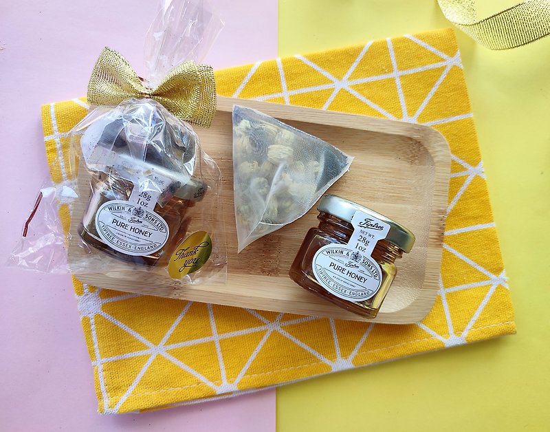 Loose water cakes, loose water gifts, loose water floral tea, small return gifts [British pure honey + floral tea bags] - Honey & Brown Sugar - Other Materials 