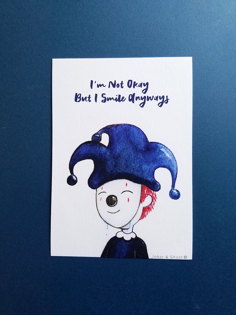 Postcard | Joker - การ์ด/โปสการ์ด - กระดาษ สีน้ำเงิน