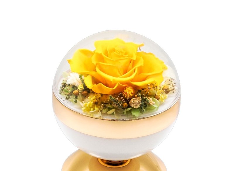 花樣時光圓舞燈 - 檸檬黃 - 燈具/燈飾 - 植物．花 黃色