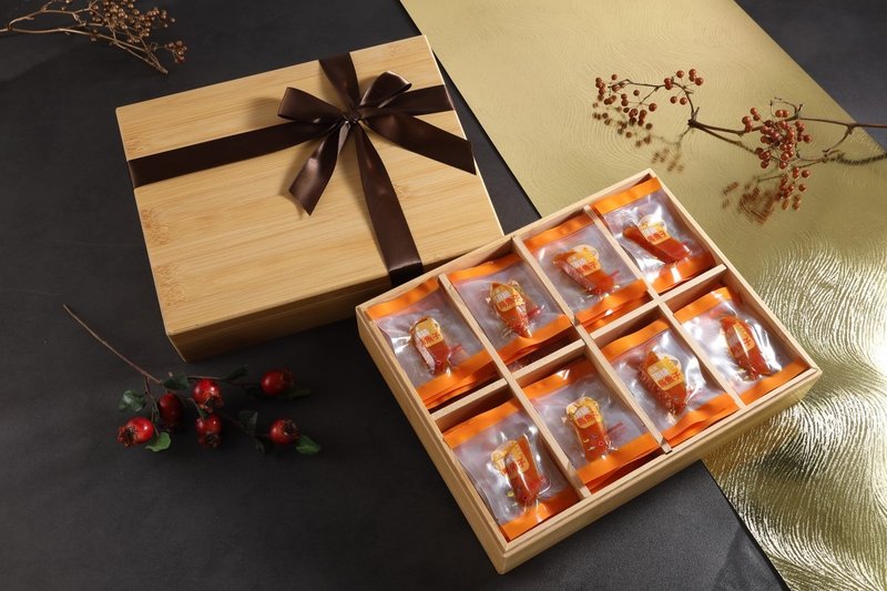 Wild Black Crow Collection Gift Box (400g/56 pieces) Bamboo wooden gift box with free engraving and free shipping throughout the province - Other - Fresh Ingredients 