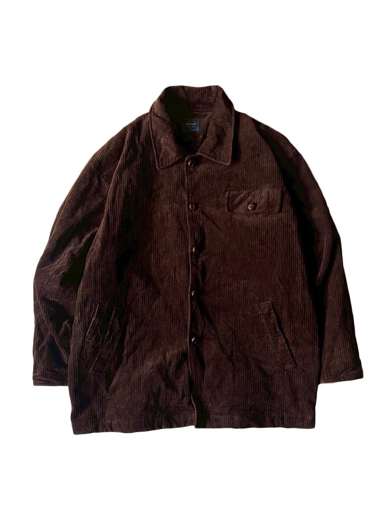 --Liangguang Master Vintage-- Dark Brown Acrylic Button - Men's Coats & Jackets - Other Materials Brown