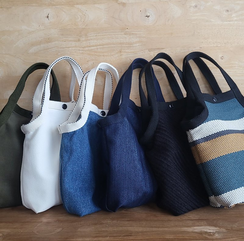 New! Momo mini tote limited Made from deadstock fabric handmade Whiteoakfactory - Handbags & Totes - Acrylic Multicolor
