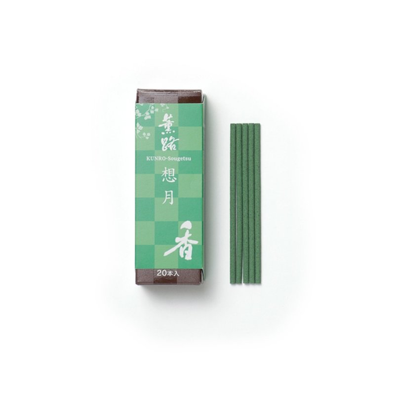 Japan's [Shoeido] KUNRO Xunlu series [Thinking about the Moon] incense sticks(20 pieces) - น้ำหอม - สารสกัดไม้ก๊อก 