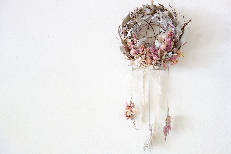 Dream catcher - Pink Dream Valentine's Day birthday girlfriends exclusive blessing ceremony - Items for Display - Plants & Flowers Pink