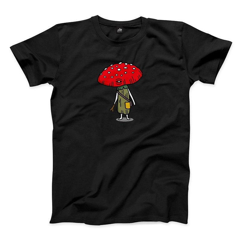 Xian Mushroom-Black-Unisex T-shirt - Men's T-Shirts & Tops - Cotton & Hemp Black