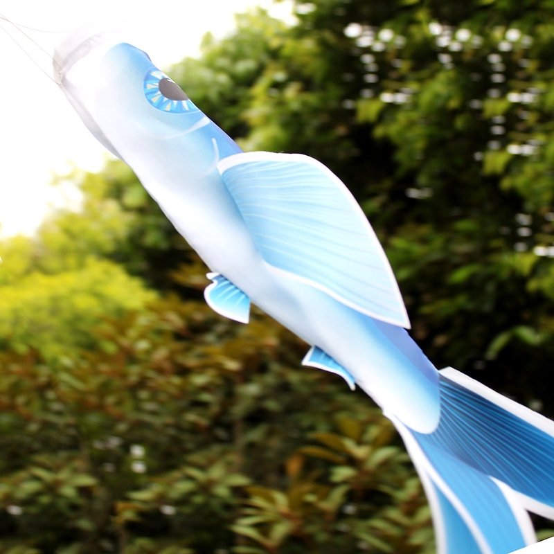 深藍飛魚旗 - 擺飾/家飾品 - 聚酯纖維 藍色