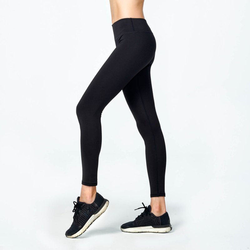 Full-length functional trousers with bristles-black - Women's Sportswear Bottoms - Nylon Black