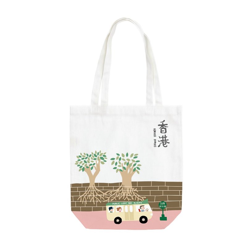 iBakery Hong Kong Tote Bag (Mini Van) | HK Social Enterprise Gift - กระเป๋าถือ - ไฟเบอร์อื่นๆ 