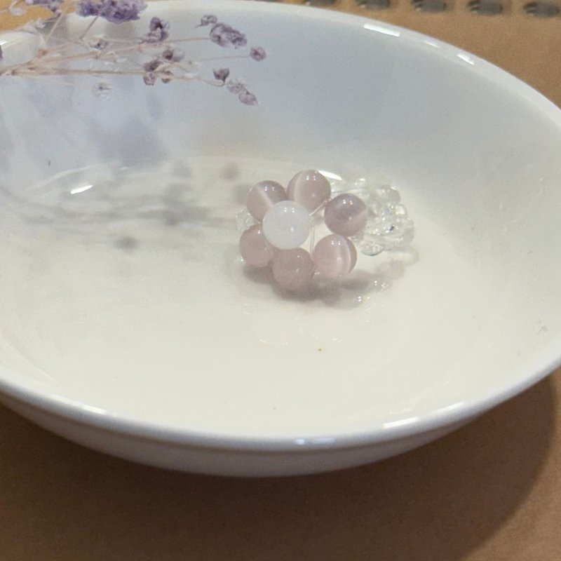 溫柔的紀念 吸引對的人 - 戒指 - 水晶 粉紅色