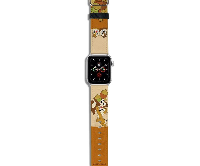 ディズニー-Apple Watchストラップ-レザーシリーズ-鋼鉄の歯とビッグ