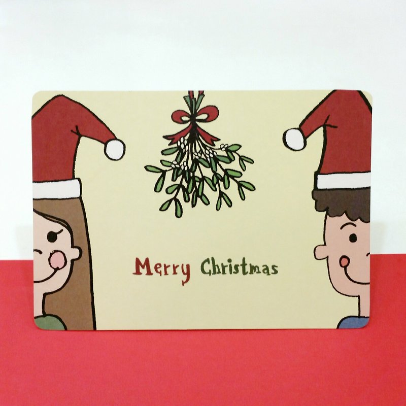 過去、現在、私たちの/クリスマスポストカードの将来 - カード・はがき - 紙 多色