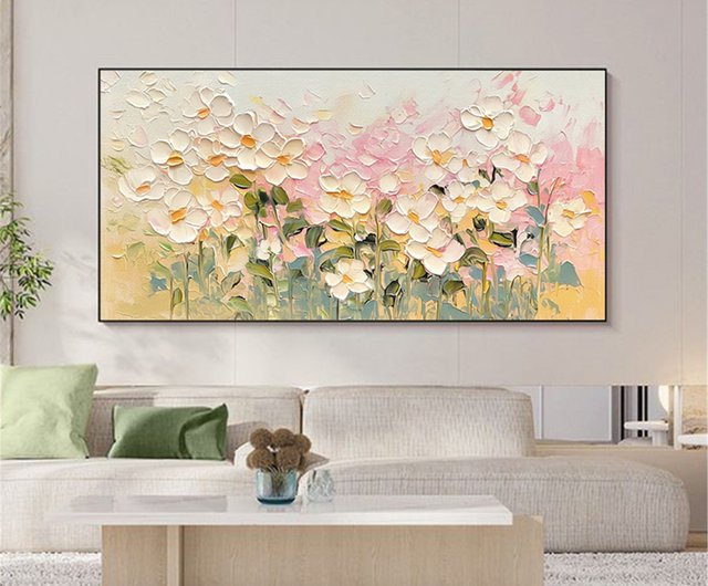 花言葉油絵/抽象画/オリジナル製品/装飾画/掛け画リビングルーム