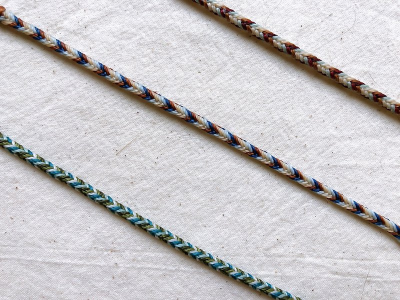 Braided Wax Thread Bracelet/Multiple Braids/Five Colors - สร้อยข้อมือ - วัสดุกันนำ้ หลากหลายสี