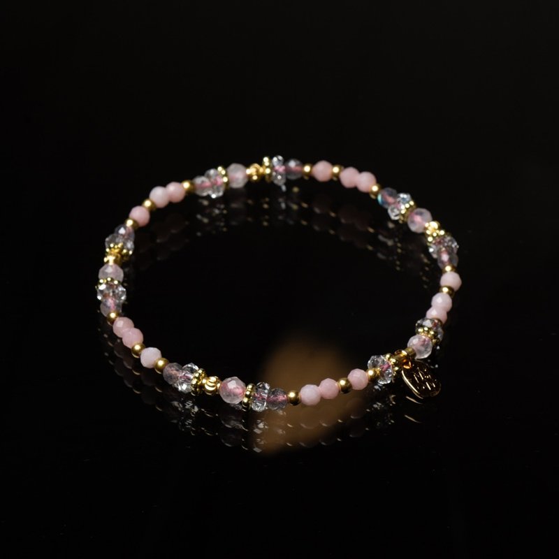 Nagano Vacation I Pink Bronze Bracelet C1630 - Bracelets - Gemstone 