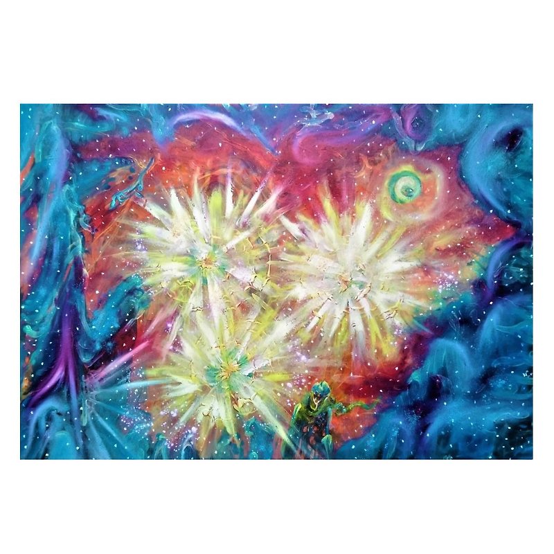 Orion Belt Space Original Abstract art on canvas Oil painting - Posters - Other Materials Multicolor