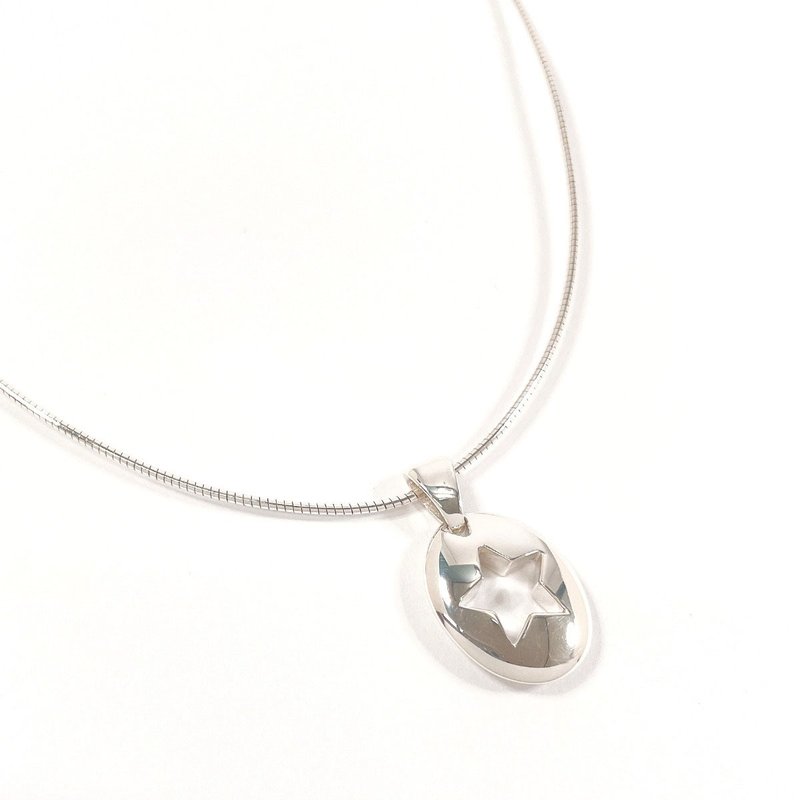 【日本直送 中古美品】ティファニー TIFFANY&Co. ネックレス スター カットアウト 星 シルバー925 ヴィンテージ アクセサリー 新品仕上げ済み - 項鍊 - 純銀 銀色