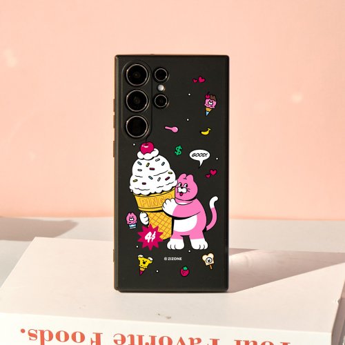 TOYSELECT ZIZONE最愛霜淇淋純色矽膠SAMSUNG手機殼