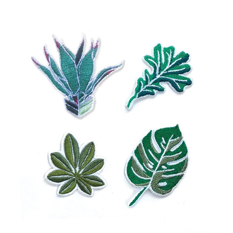 Tropical Collection NO.4 - Badges & Pins - Thread Green