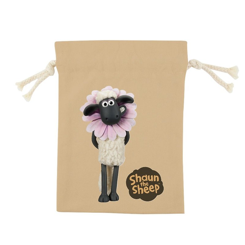Shaun The Sheep Authorized - Color Draw Pocket - [Spring Comes (Khaki)], CB6AI08 - อื่นๆ - ผ้าฝ้าย/ผ้าลินิน สึชมพู