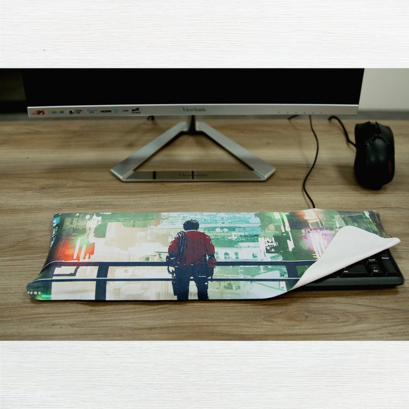 【Humi 客製鍵盤防塵擦拭布】超細纖維擦拭布 47x17cm - 電腦配件 - 其他人造纖維 