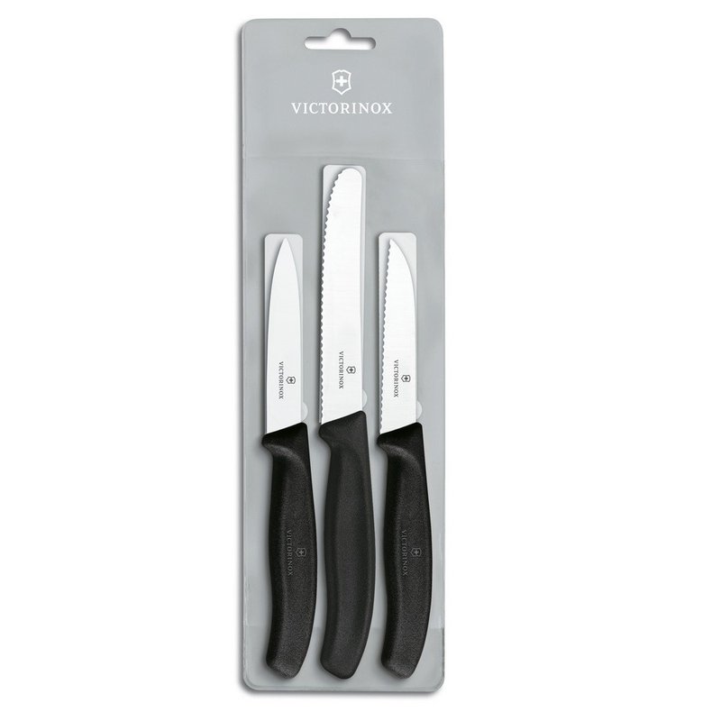 VICTORINOX 瑞士維氏 三入刀 黑 6.7113.3 - 廚具 - 其他材質 黑色