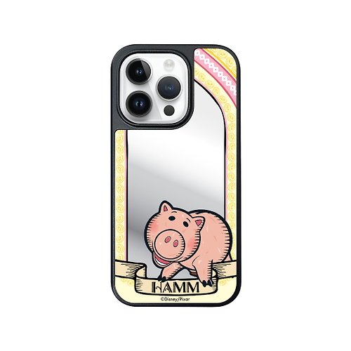 i-Smart i-Smart-迪士尼鏡面手機殼-iPhone15系列-火腿豬 Hamm
