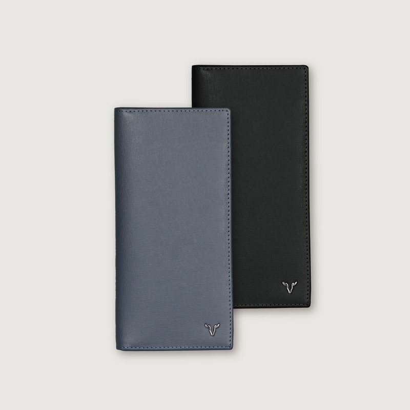 【免費升級送禮包裝】亞岱爾 12卡長夾-黑色/藍色/VA139W005 - 錢包/皮夾/長短夾 - 真皮 多色