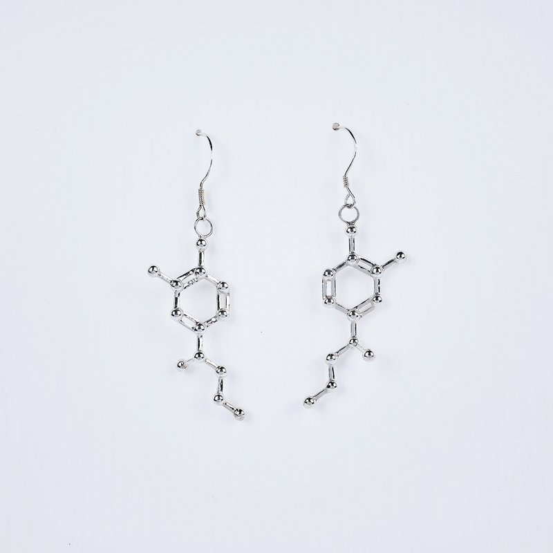 [The Beauty of Chemistry] Adrenaline Silver Earrings - Earrings & Clip-ons - Sterling Silver Silver
