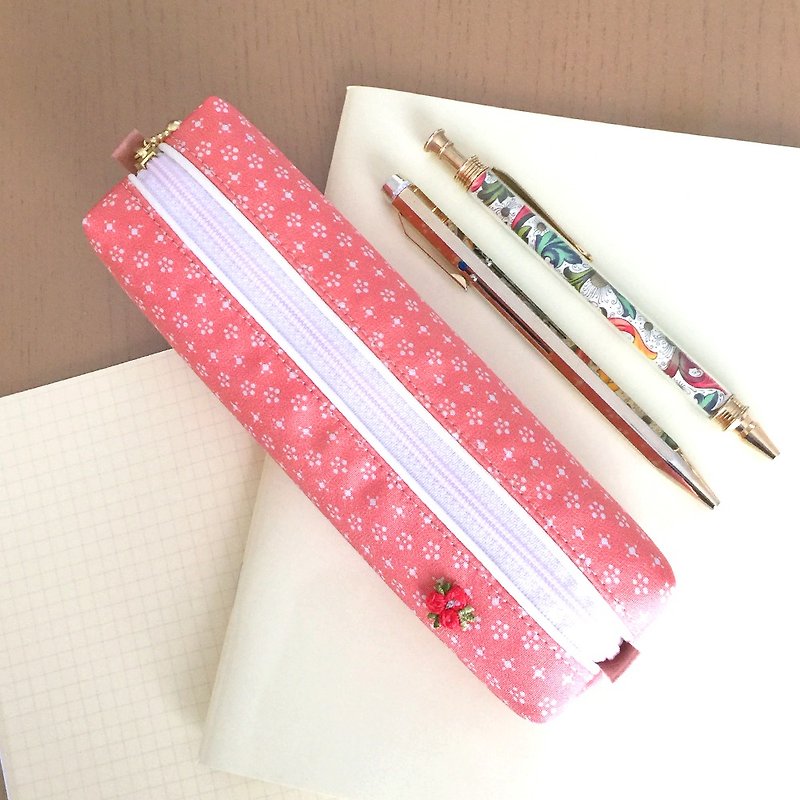 和文様ペンケース - 鉛筆盒/筆袋 - 其他材質 粉紅色