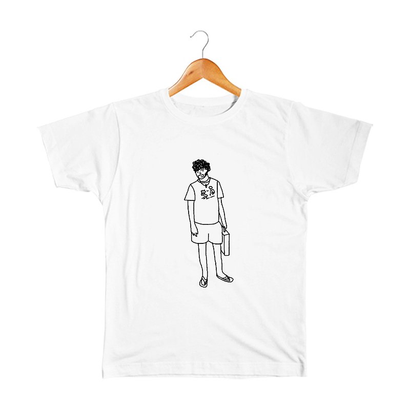 Jules #3 Kids T-shirt - เสื้อยืด - ผ้าฝ้าย/ผ้าลินิน ขาว