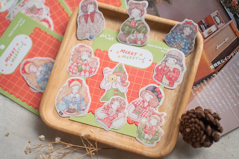 Merry Merry - Washi Sticker Pack - สติกเกอร์ - กระดาษ 